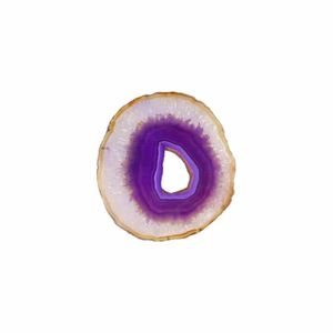 Paarse Agaatschijf Klein (6 - 10 cm)