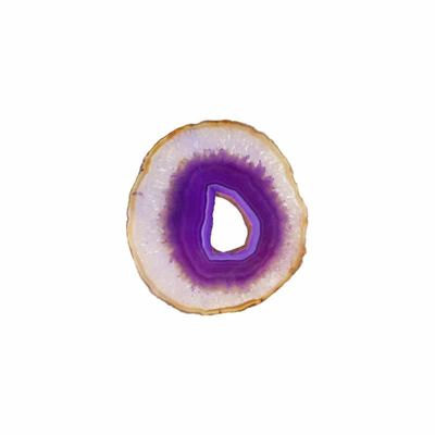 Paarse Agaatschijf Klein (6 - 10 cm)