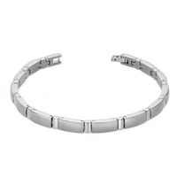 Boccia 0371-01 Armband titanium zilverkleurig 6 mm 21 cm - thumbnail