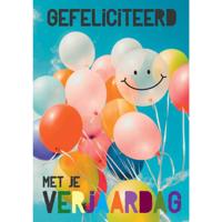 Wenskaarten Gefeliciteerd pak a 10 stuks Wenskaarten Gefeliciteerd pak a 10 stuks