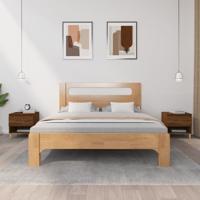Nachtkastjes 2 st 50x46x50 cm bewerkt hout bruin eikenkleur