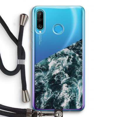 Zee golf: Huawei P30 Lite Transparant Hoesje met koord