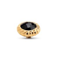 Melano Twisted Majestic Steentje Black | Goud
