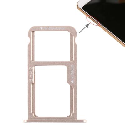 SIM-kaart lade + SIM-kaart lade/micro SD-kaart voor Huawei G9 plus (goud)