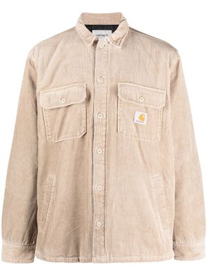 Carhartt WIP chemise boutonnée à patch logo - Marron
