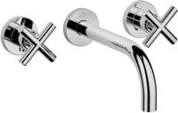 Dornbracht Tara 3-gats wandmengkraan Chroom Dornbracht Tara 3-gats wandmengkraan Chroom