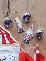 3 kerstbollen rood