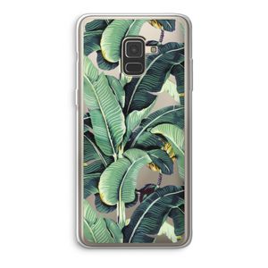 Bananenbladeren: Samsung Galaxy A8 (2018) Transparant Hoesje