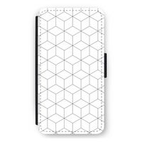 Zwart-witte kubussen: iPhone 12 mini Flip Hoesje