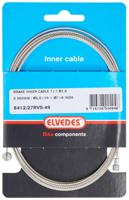 Rem binnenkabel Elvedes 2250mm 7×7 draads RVS ø1,5mm met V-nippel ø5,5 × 10 en T-nippel ø7 × 6mm - thumbnail