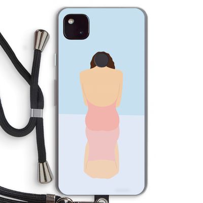 Mirror: Pixel 4a 5G Transparant Hoesje met koord