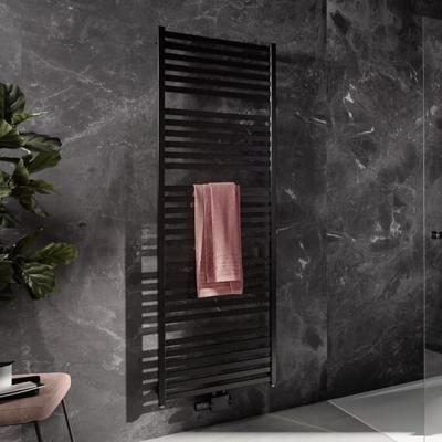 Handdoekradiator HSK Line Aero | 60x180 cm | CV en/of electrische werking | Mat zwart