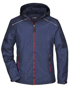 James & Nicholson JN1117 Ladies´ Rain Jacket - /Navy/Red - S