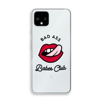 Badass Babes Club: Pixel 4 Transparant Hoesje