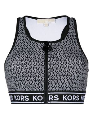 Michael Michael Kors haut de bikini à motif monogrammé - Noir