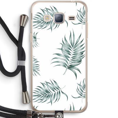 Simple leaves: Samsung Galaxy J3 (2016) Transparant Hoesje met koord