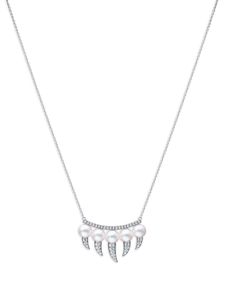 TASAKI collier Danger Fang en or blanc 18ct serti de perles et de diamants - Argent