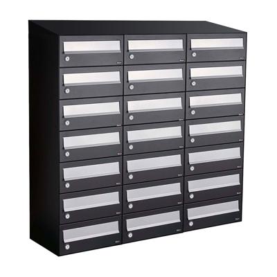 Allux Hive Set 3-Breed, 7-Hoog Met Dak Zwart - 40030070_3x7d