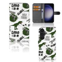 Telefoonhoesje | Met pasjeshouder | voor Samsung Galaxy S24 Dinosaurus
