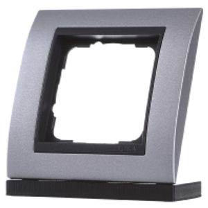021106  - Frame 1-gang aluminium 021106