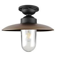 Solingen Plafondlamp Matzwart Brons