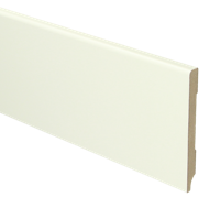 MDF Moderne plint 90x9 voorgelakt RAL9010 - lengte 240cm