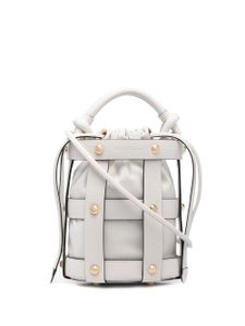 Ferragamo sac seau à détail de clous - Blanc