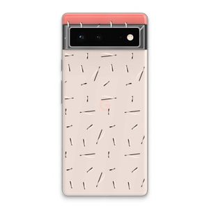 Hipster stripes: Google Pixel 6 Transparant Hoesje