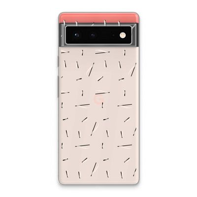 Hipster stripes: Google Pixel 6 Transparant Hoesje