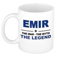 Emir cadeau mok - man myth legend - naam koffiemok - 300 ml - collega - vaderdag