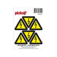 Sticker Gevaarlijke electrische spanning - 45 mm driehoek 6.