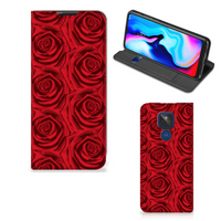 Motorola Moto G9 Play Smart Cover Red Roses - thumbnail