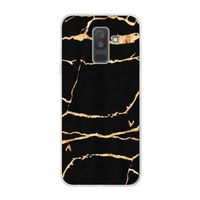 Gouden marmer: Samsung Galaxy A6 Plus (2018) Transparant Hoesje