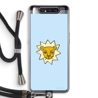 Kleine leeuw: Samsung Galaxy A80 Transparant Hoesje met koord
