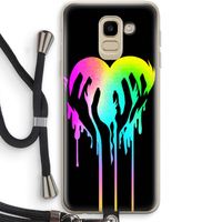 Hold My Heart: Samsung Galaxy J6 (2018) Transparant Hoesje met koord