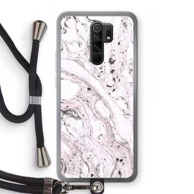Mengelmoes: Xiaomi Redmi 9 Transparant Hoesje met koord