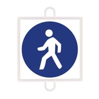 TRAFFIC SIGN OBLIGACION Nº 3 (PEDESTRIAN)