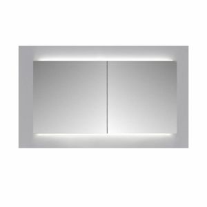 Spiegelkast Sanicare Qlassics Ambiance 100 cm 2 Deuren Antraciet Sanicare