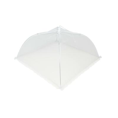 Voedselkap - 43 x 43 cm - wit - kant - opvouwbare vliegenkap
