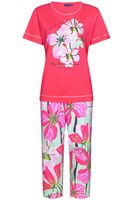 Roze pyjama bloemen Pastunette - thumbnail