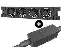 Heatfan 4 - radiatorventilator solo - zwart + touch sensor