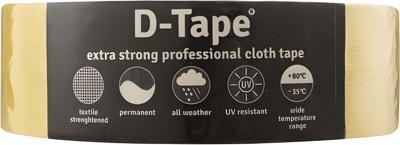 Tape permanent geel 50mmx50m - Deltafix