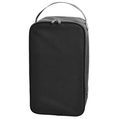 Zwarte schoenentas/reistas 12 liter 38 x 21 x 15 cm