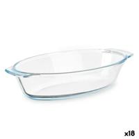 Serveerschaal Vivalto T7-07 T7-07 Transparant Borosilicaatglas 700 ml 23,6 x 5,3 x 13 cm Met handvatten (18 Stuks)