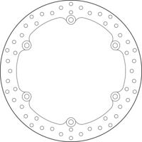 BREMBO Serie Oro remschijf, remschijven voor de moto, vast 68B407K3