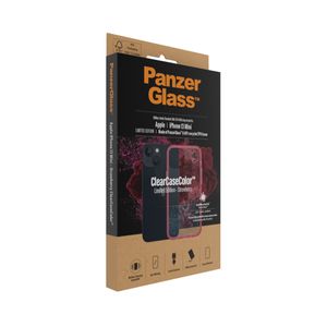 iPhone 13 Mini PanzerGlass ClearCase Antibacterieel Hoesje - Rood / Doorzichtig