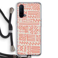 Marrakech Pink: OnePlus Nord CE 5G Transparant Hoesje met koord