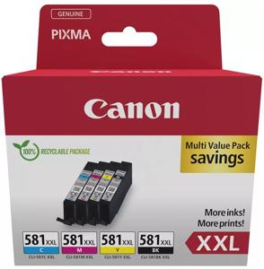 Canon inktcartridge CLI-581 XXL, 282 - 858 foto&apos;s, OEM 1998C007, 4 kleuren