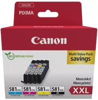 Canon inktcartridge CLI-581 XXL, 282 - 858 foto's, OEM 1998C007, 4 kleuren Canon inktcartridge CLI-581 XXL, 282 - 858 foto's, OEM 1998C007, 4 kleuren