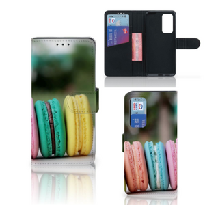 Huawei P40 Book Cover Macarons